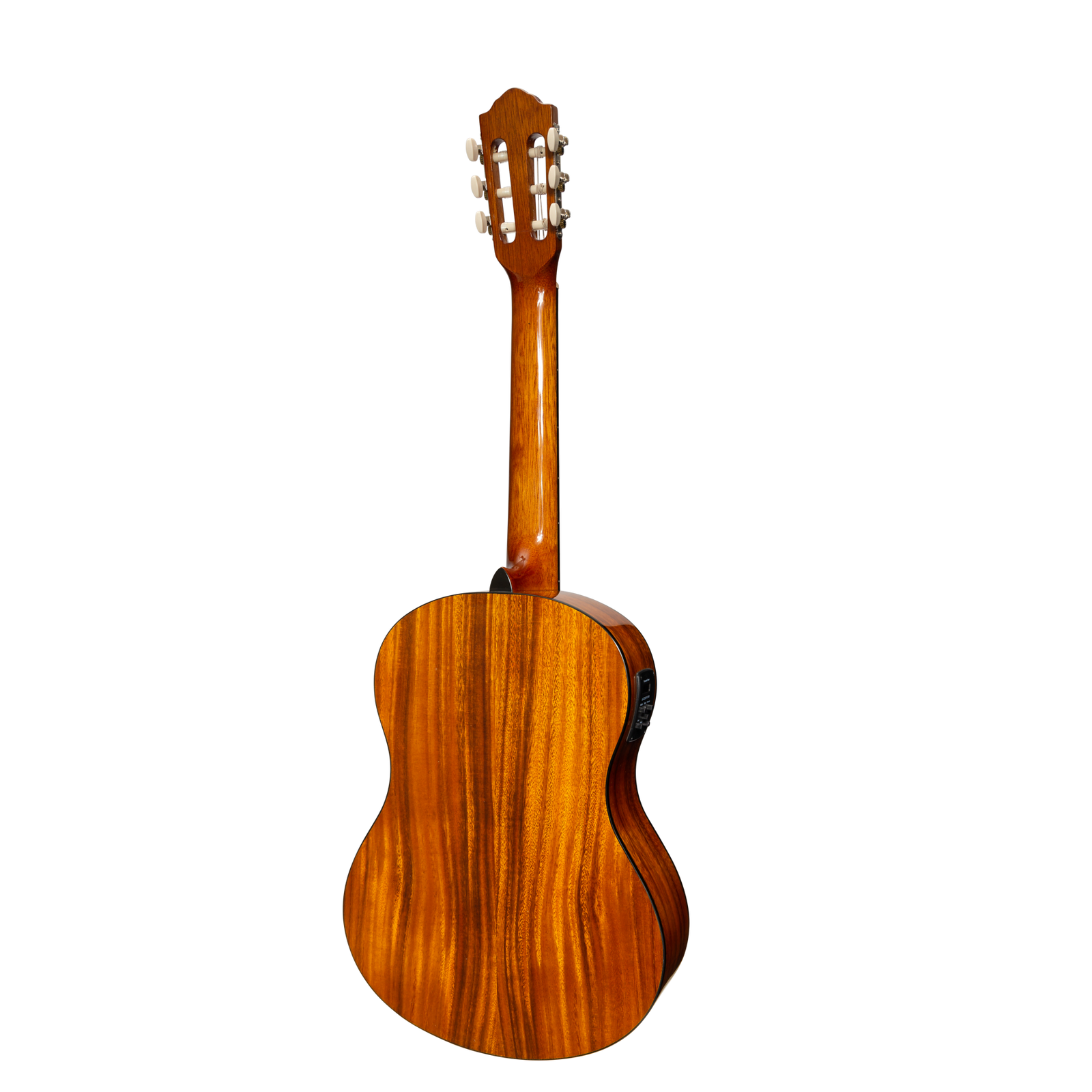 Martinez '51 Series' 4/4 Size Electric Classical Guitar Koa Gloss with Tuner — view 2
