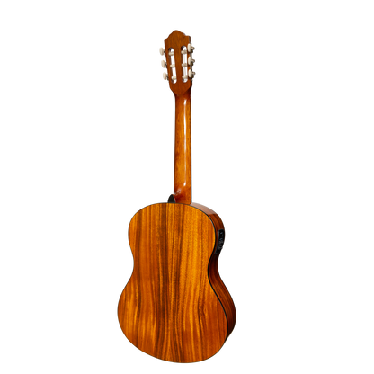 Martinez '51 Series' 4/4 Size Electric Classical Guitar Koa Gloss with Tuner — view 2