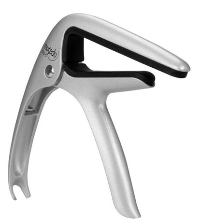 Musedo MC-5 Acoustic Guitar Capo - Silver, Lightweight Aluminum, Quick One-Hand Operation, Fits 6-String Acoustic Guitars — view 3