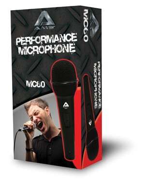 AMS MC60 Unidirectional Microphone On/Off Switch Xlr-Jack