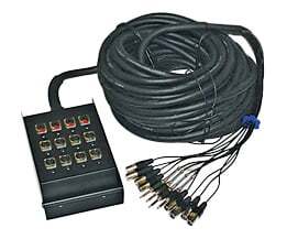 AMS MC84 030 Mtr 12 Channel 8 + 4 Multi Core 8-Xlr/4-Jack
