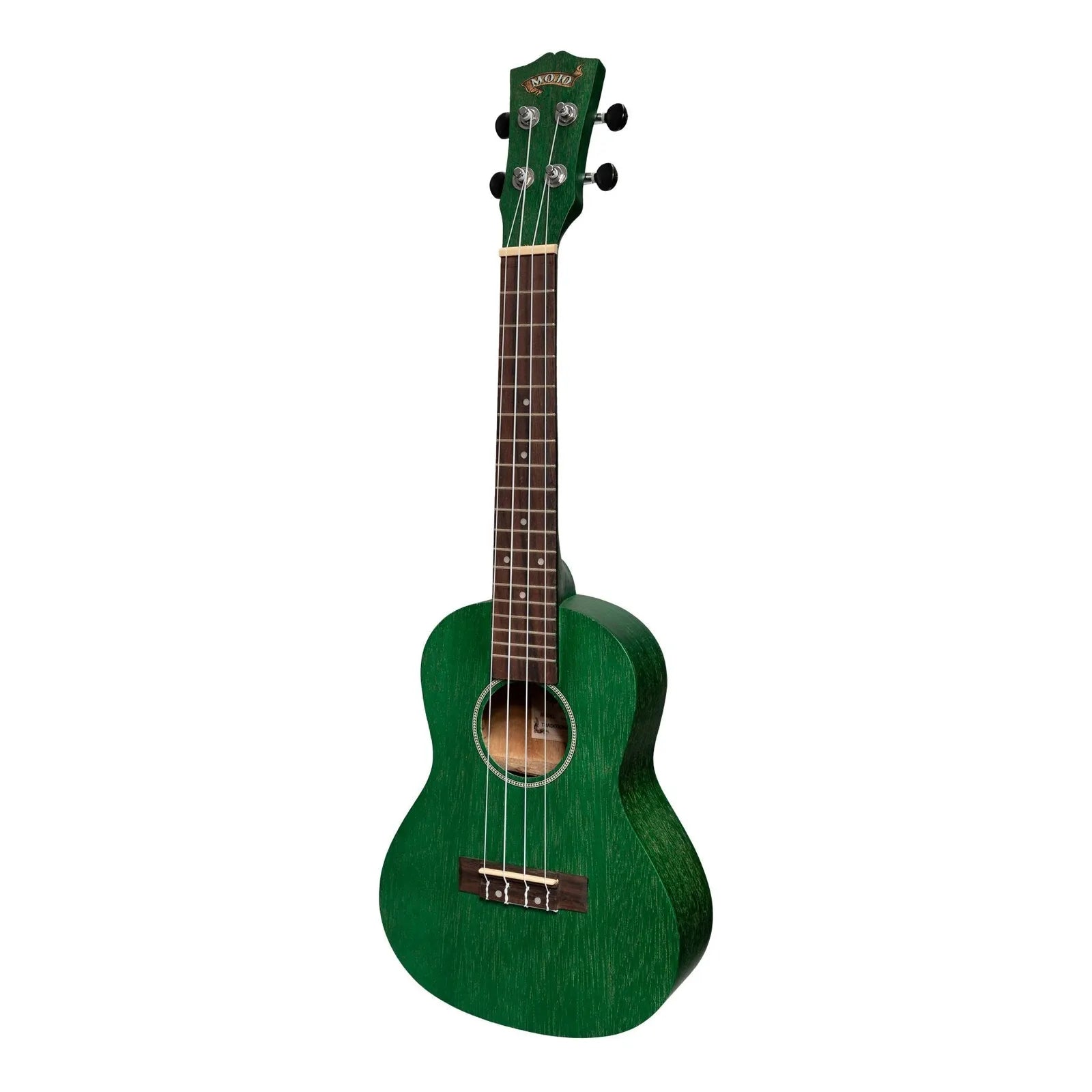 Mojo Colour Series Concert Ukulele Green MCU-C66-TGR 4-String Meranti/Nato Rosewood Bridge/Fingerboard 18 Frets 610mm Length