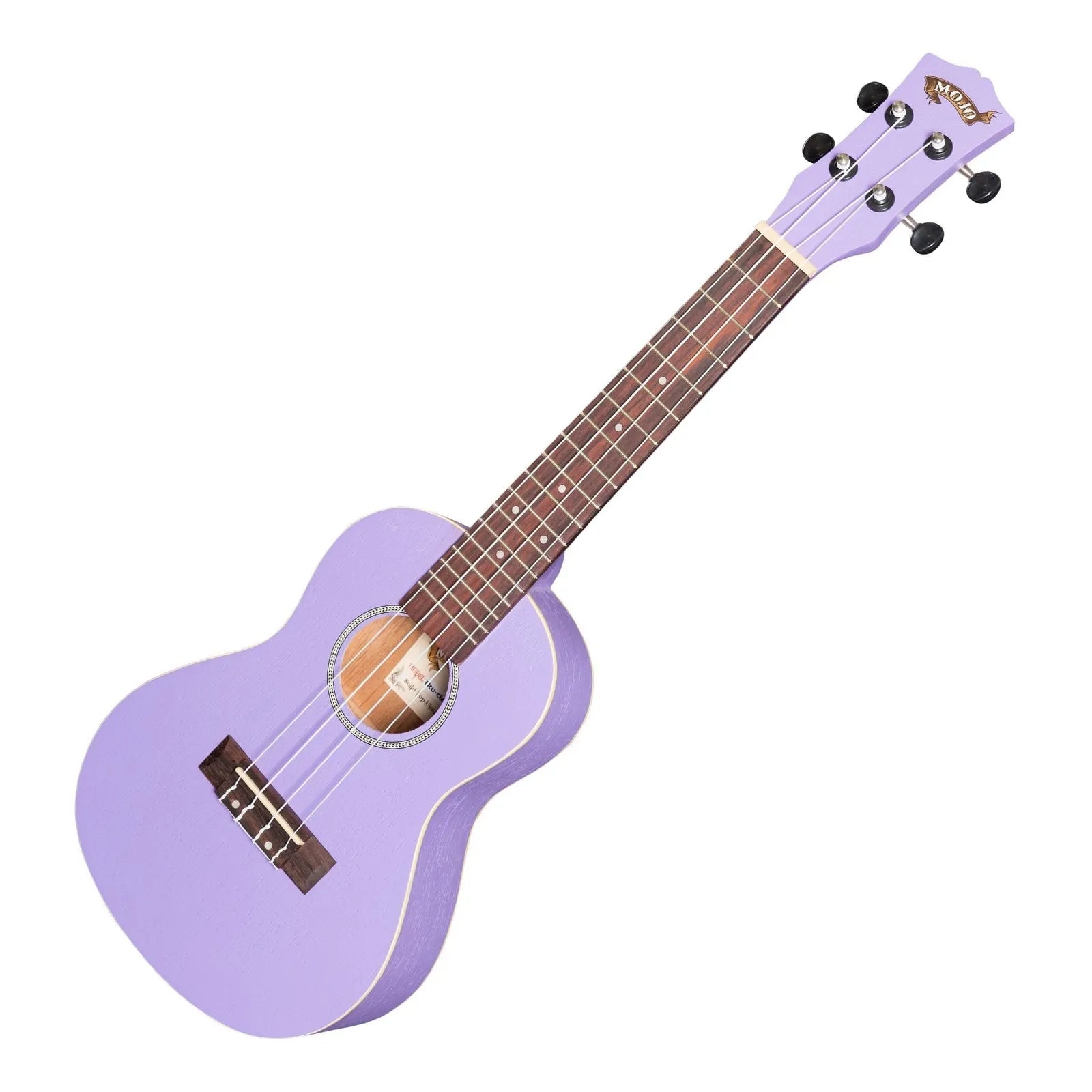 Mojo Colour Series Concert Ukulele - Purple - Model MCU-C66-PUR - 4 String - Meranti & Nato Construction - Right Handed — view 3