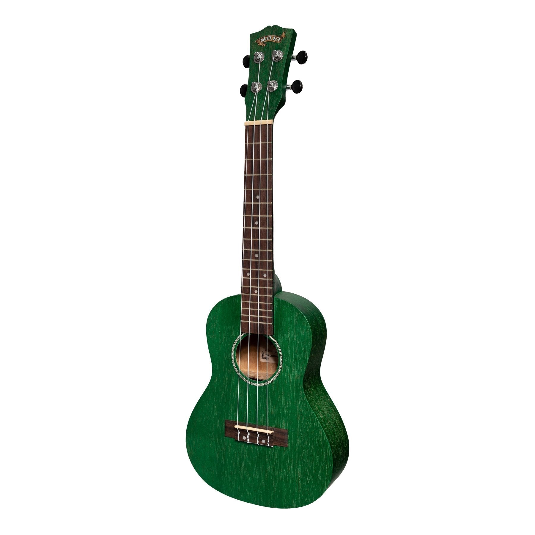 Mojo Colour Series Concert Ukulele - Green, Meranti/Nato Construction, Rosewood Fingerboard, 4 Strings, 18 Frets, Right Dexterity, Model MCU-C66-TGR