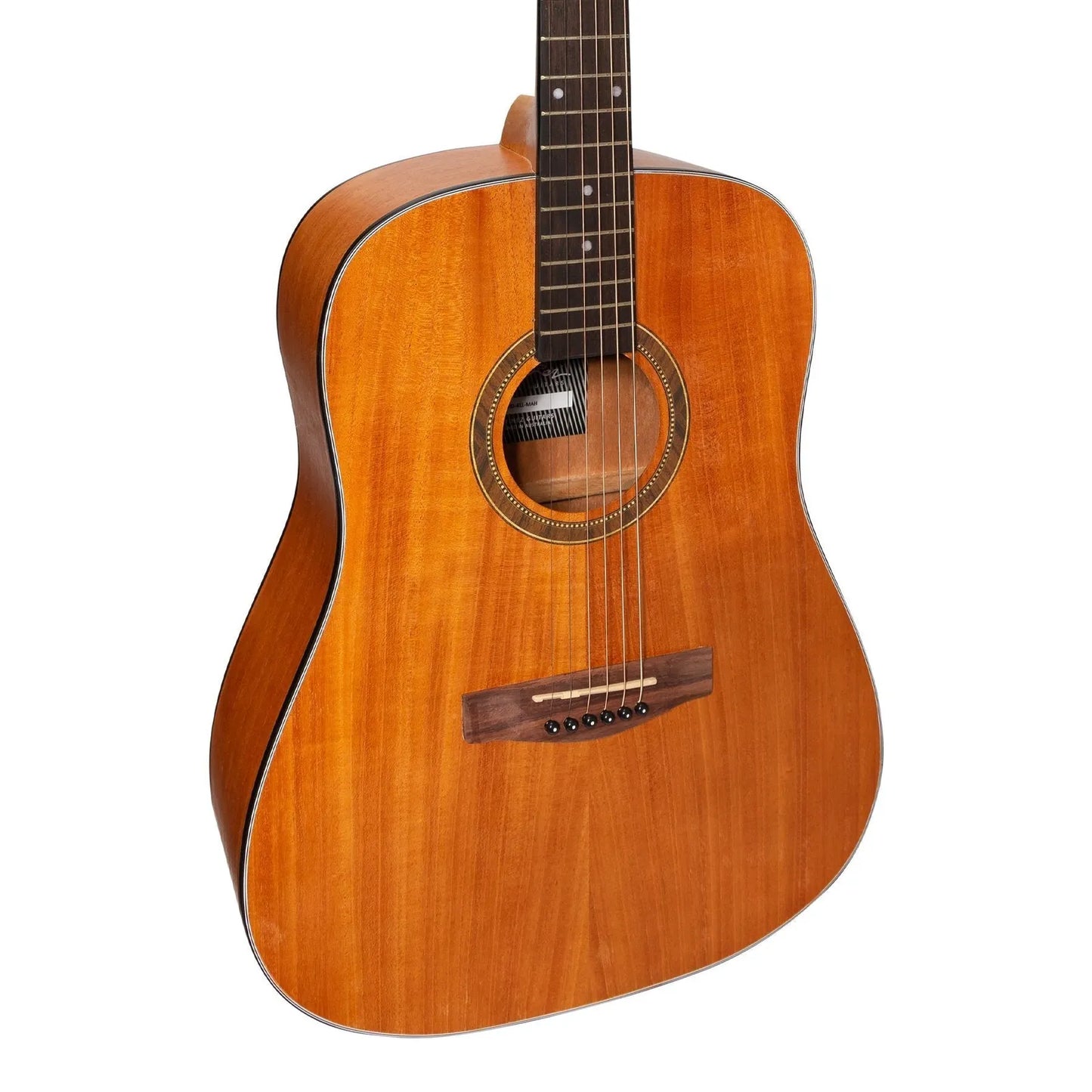Martinez 41 Series Left Handed Dreadnought Acoustic Guitar MD-41L Mahogany Natural Satin — view 4