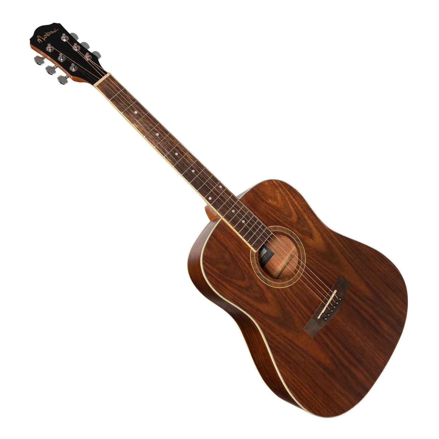Martinez MD-41L-RWD Left Handed Dreadnought Acoustic Guitar Natural Satin Rosewood — view 3