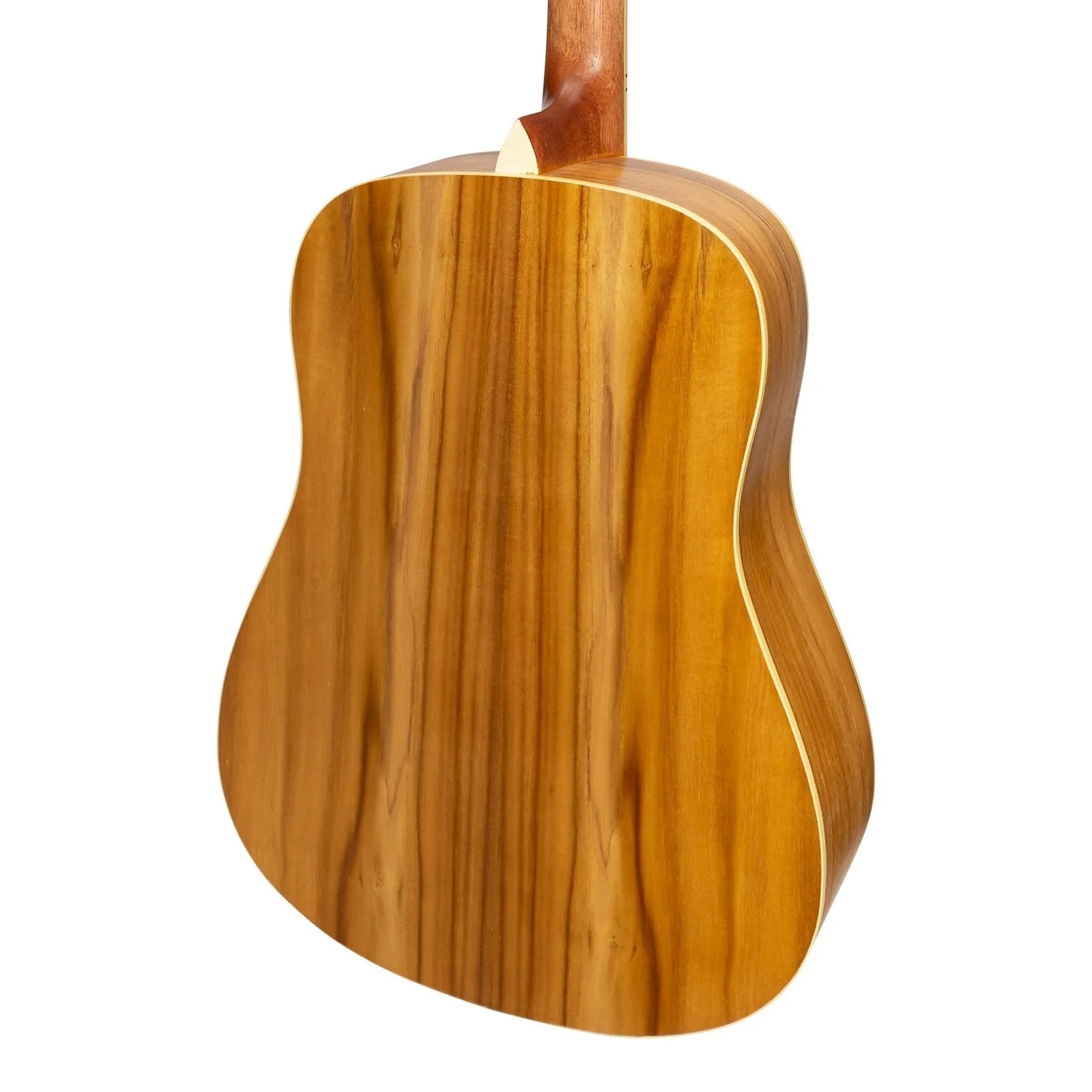 Martinez MD-41T-JTK '41 Series' Dreadnought Acoustic Guitar with Built-in Tuner, Natural Satin, Jati-Teakwood — view 5