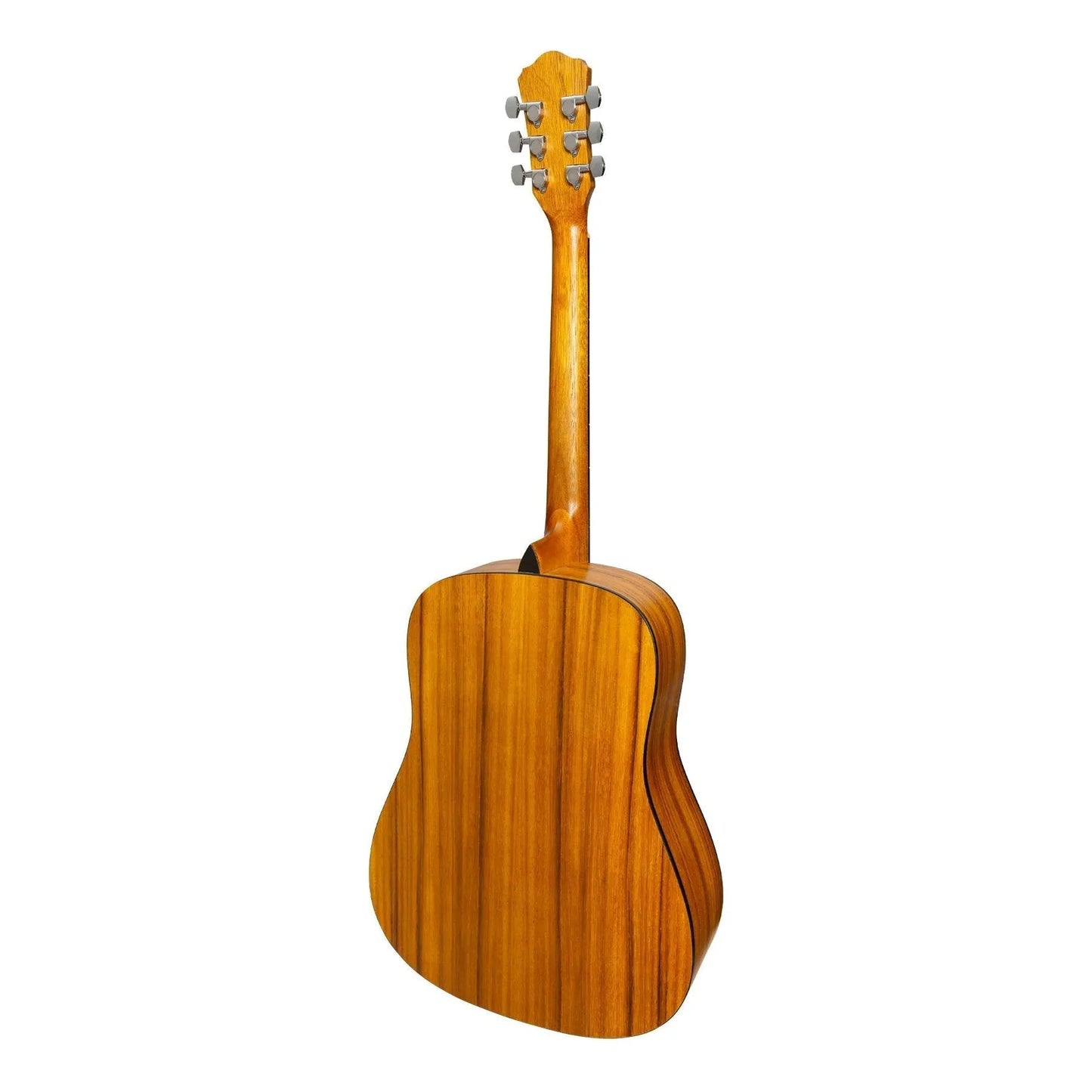 Martinez MD-41T-KOA Dreadnought Acoustic Guitar with Built-in Tuner, Natural Satin Finish, Koa Top, 6 Strings, Right-Handed — view 2