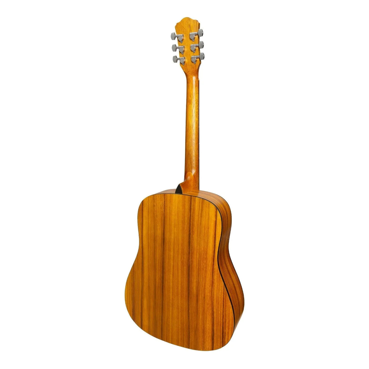 Martinez MD-41T-KOA Dreadnought Acoustic Guitar with Built-in Tuner, Natural Satin Finish, Koa Top, 6 Strings, Right-Handed — view 2