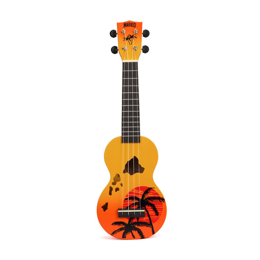 Mahalo Designer Series Soprano Ukulele - Hawaii (Orange Burst)