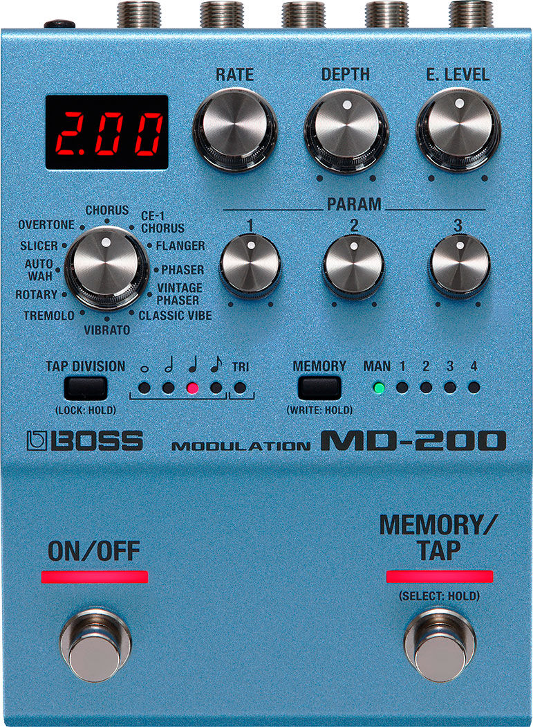 BOSS MD-200 Modulation Pedal - Compact 200 Series with Advanced Sound, Multi-Function Controls, and Onboard Memory. — view 2