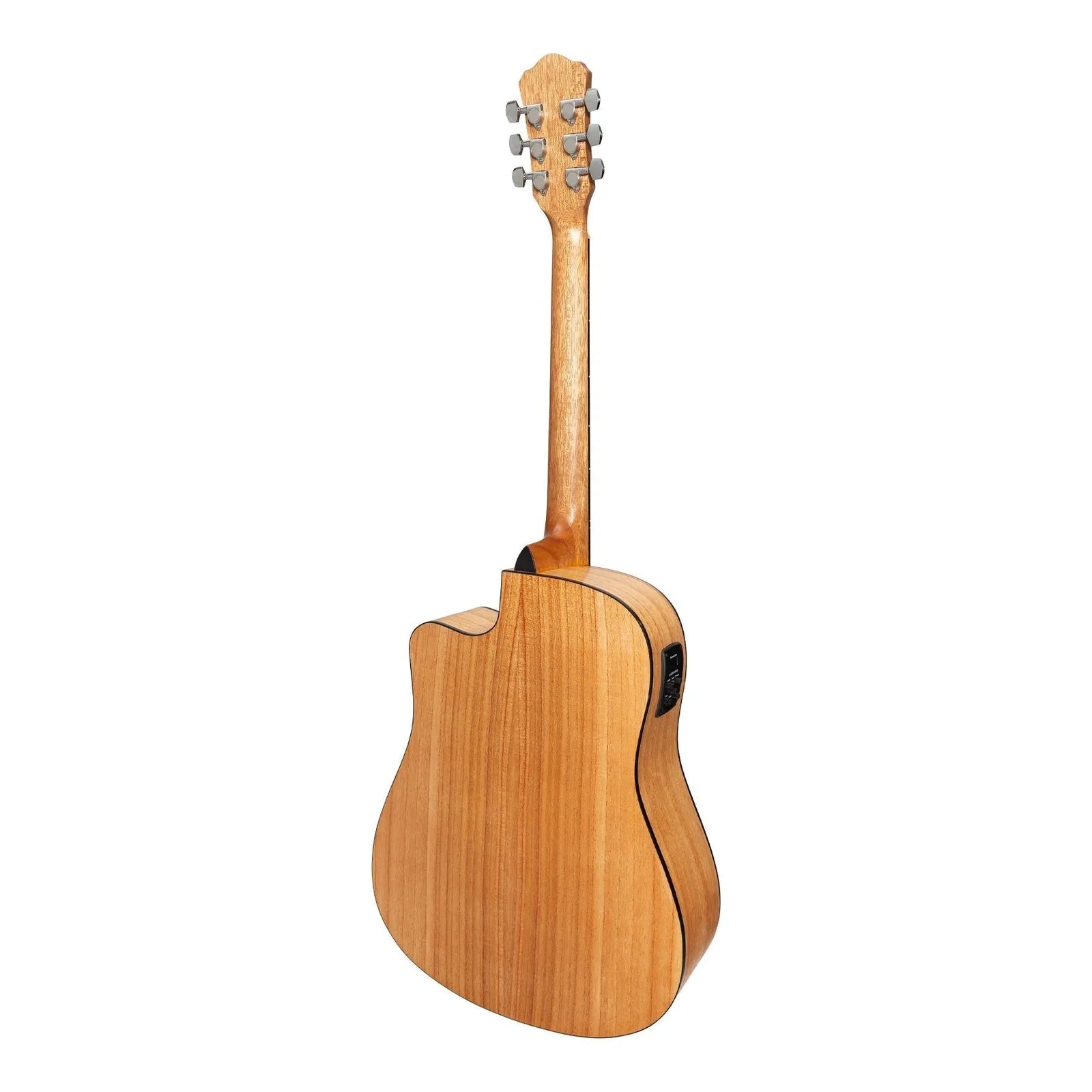 Martinez MDC-41 Dreadnought Cutaway Acoustic-Electric Guitar Mindi-Wood Natural Satin — view 2