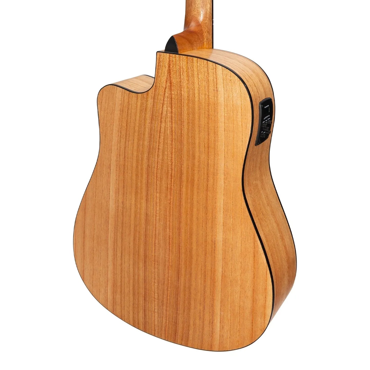Martinez MDC-41 Dreadnought Cutaway Acoustic-Electric Guitar Mindi-Wood Natural Satin — view 5