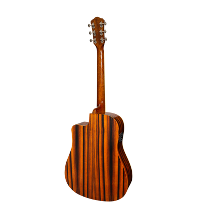 Martinez '51 Series' Acoustic-Electric Dreadnought Cutaway Guitar Amara Gloss MDC-51G-AMA — view 2