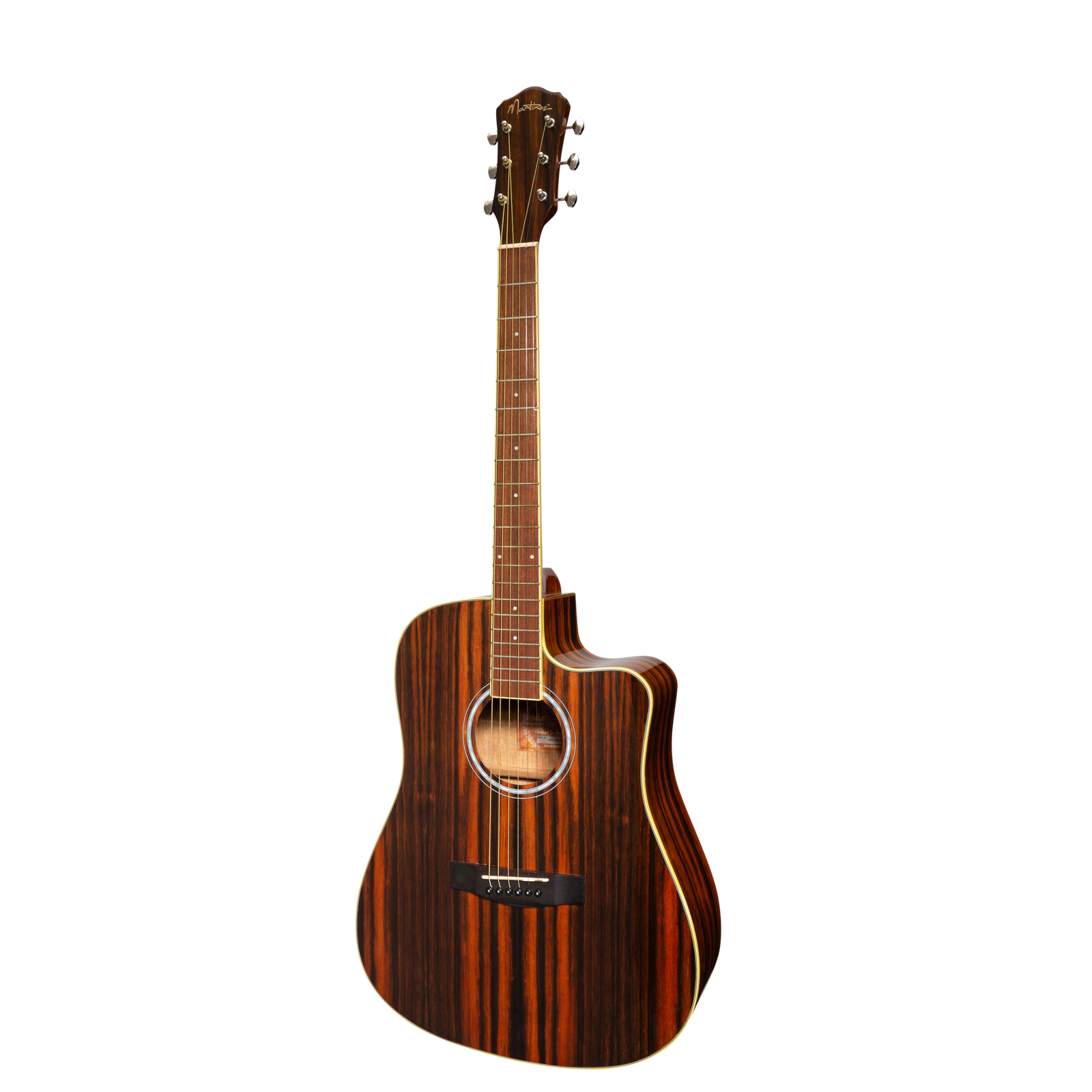Martinez '51 Series' Acoustic-Electric Dreadnought Cutaway Guitar Amara Gloss MDC-51G-AMA
