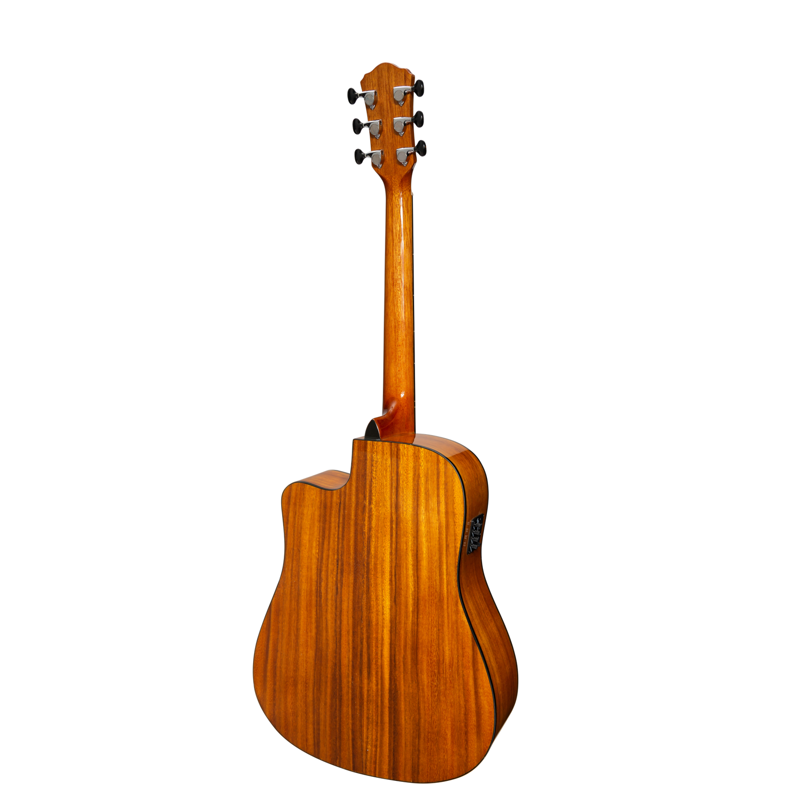 Martinez '51 Series' Acoustic-Electric Dreadnought Cutaway Guitar Koa Gloss MDC-51G-KOA — view 2