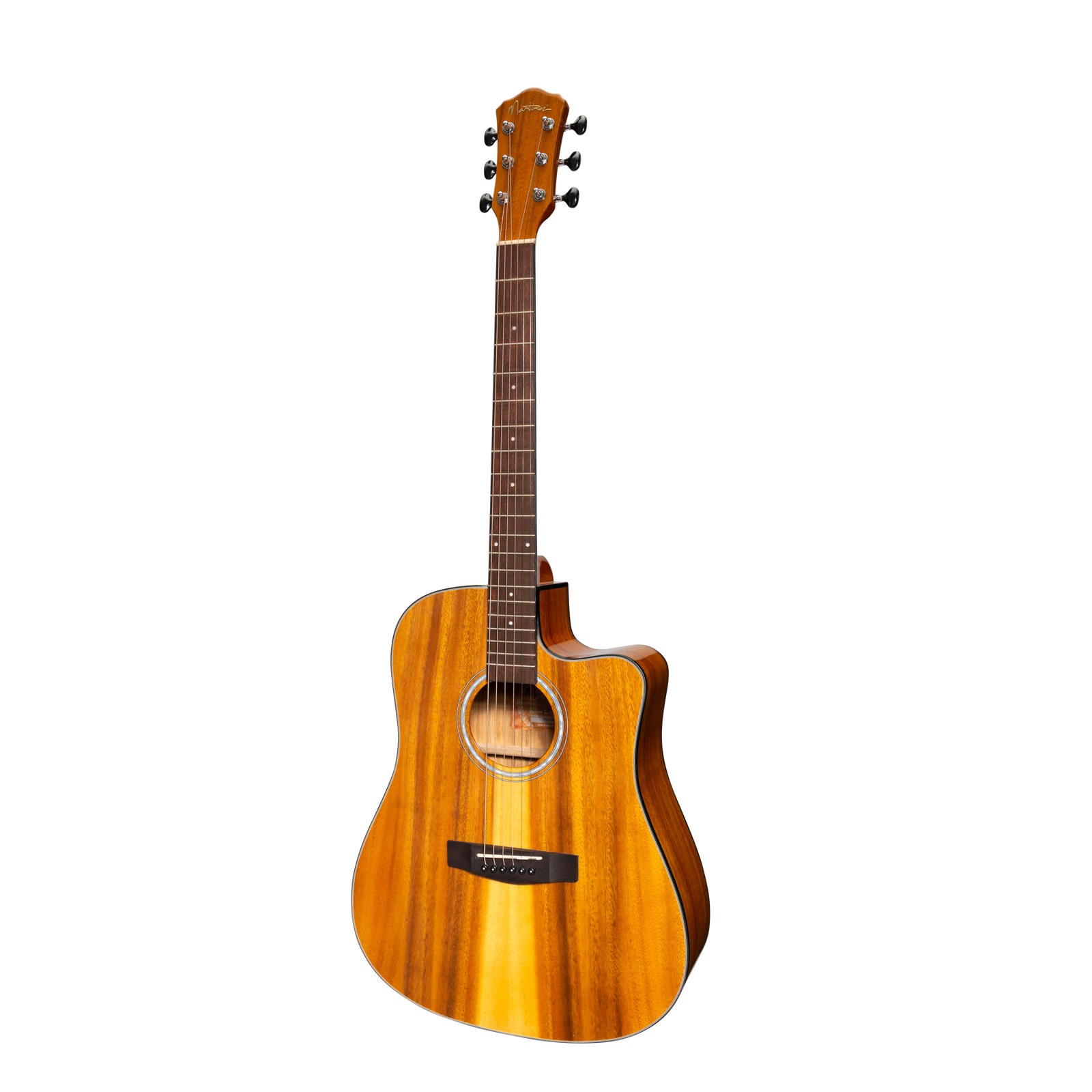 Martinez '51 Series' Acoustic-Electric Dreadnought Cutaway Guitar Koa Gloss MDC-51G-KOA