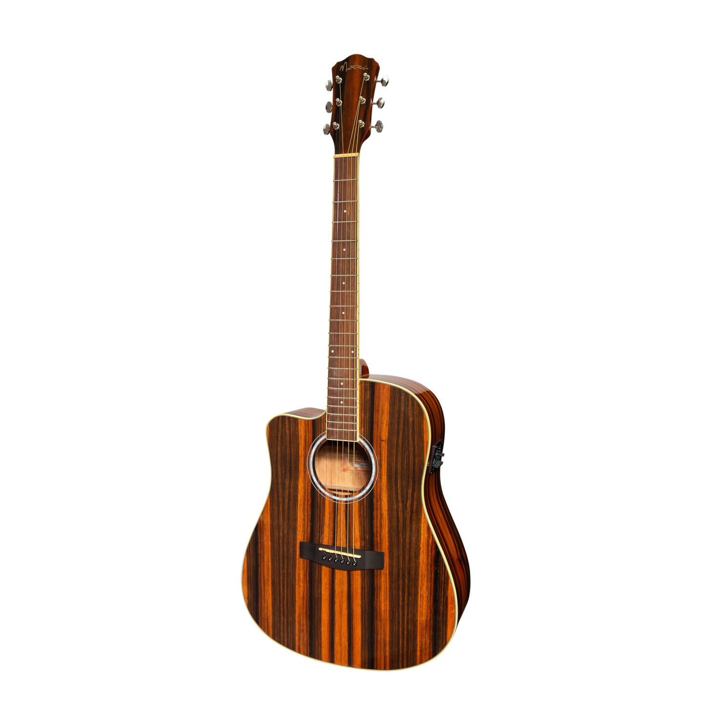 Martinez '51 Series' Left Handed Acoustic-Electric Dreadnought Guitar Amara Gloss MDC-51GL-AMA