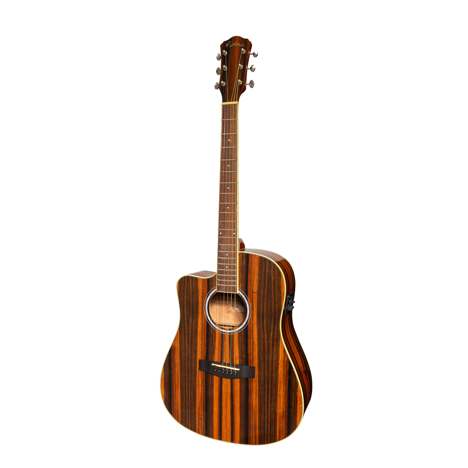 Martinez '51 Series' Left Handed Acoustic-Electric Dreadnought Guitar Amara Gloss MDC-51GL-AMA