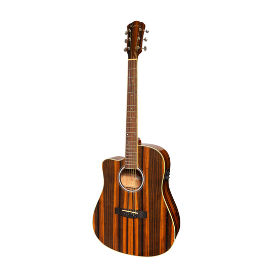 Martinez '51 Series' Left Handed Acoustic-Electric Dreadnought Guitar Amara Gloss MDC-51GL-AMA