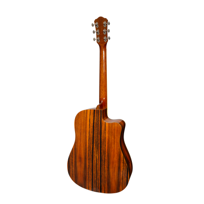 Martinez '51 Series' Left Handed Acoustic-Electric Dreadnought Guitar Amara Gloss MDC-51GL-AMA — view 2