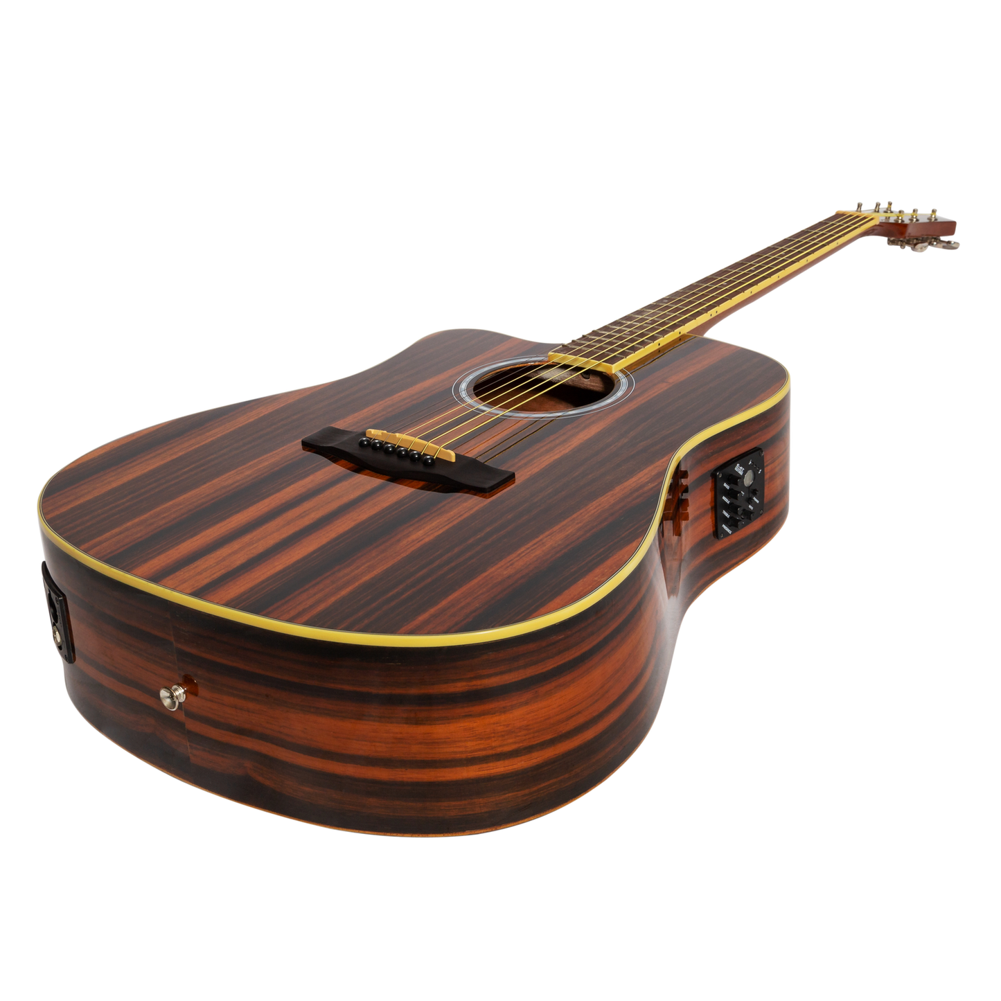 Martinez '51 Series' Left Handed Acoustic-Electric Dreadnought Guitar Amara Gloss MDC-51GL-AMA — view 3