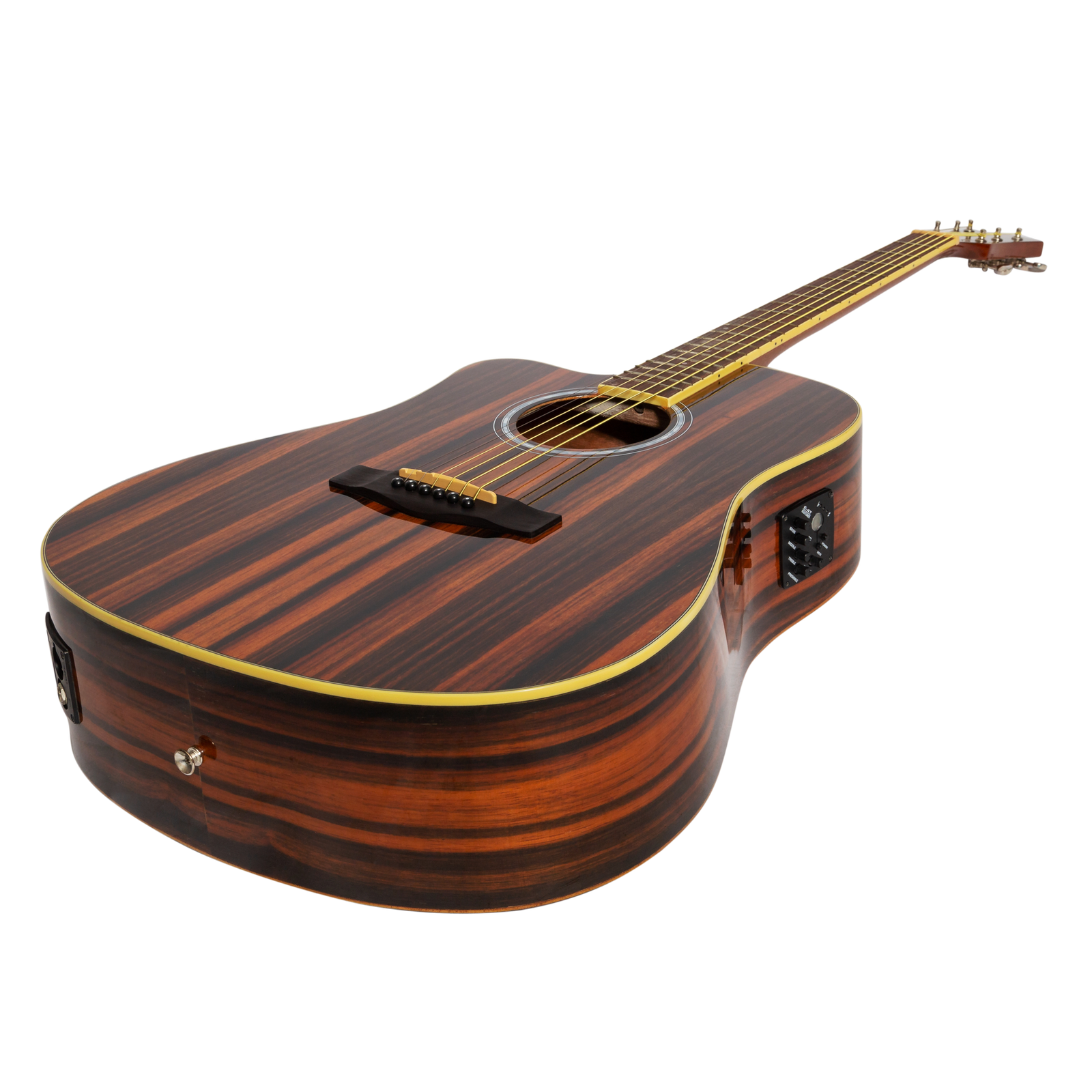 Martinez '51 Series' Left Handed Acoustic-Electric Dreadnought Guitar Amara Gloss MDC-51GL-AMA — view 3