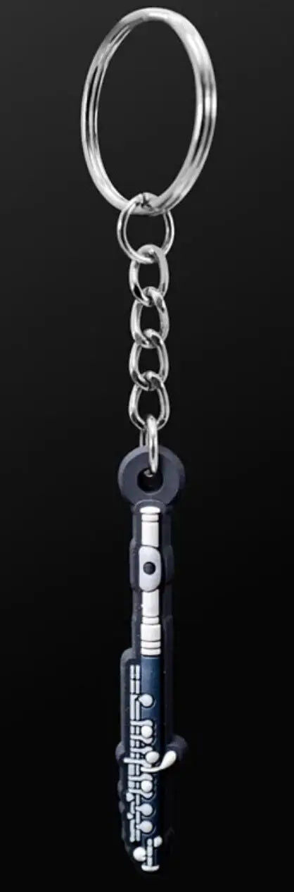 Musician Designer Piccolo Keyring - 3D Detail, Durable PVC, Eco-Friendly, Gift Envelope, Perfect for Keys & Instrument Cases