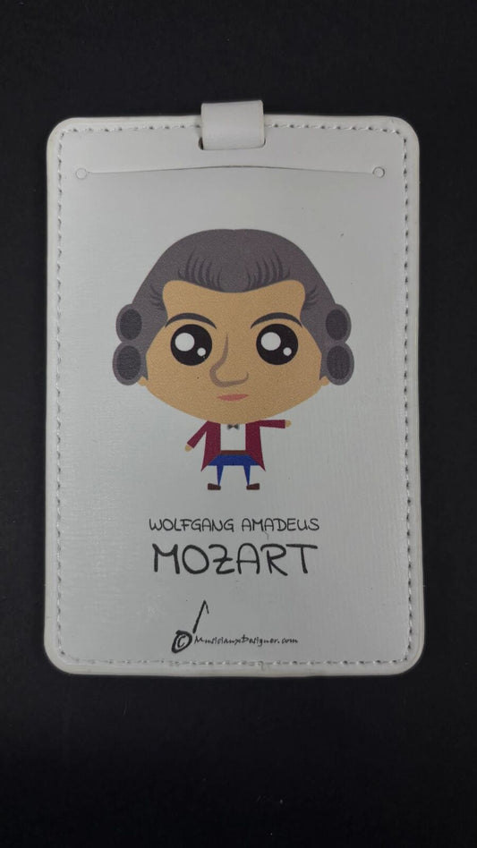 Wolfgang Amadeus Mozart Designer Luggage Tag