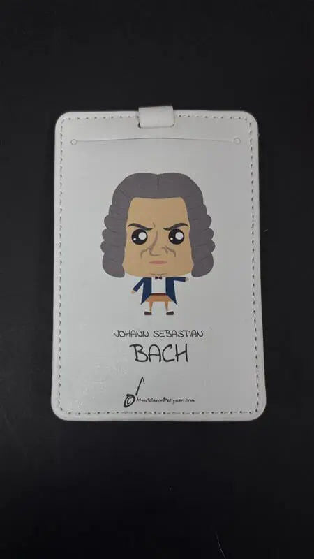 Musician Designer Johann Sebastian Bach Luggage Tag