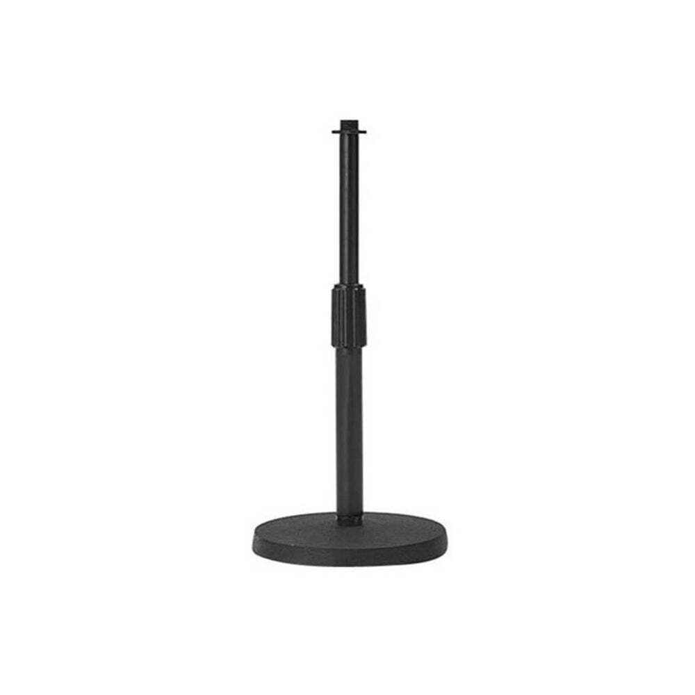 UXL MDS-22B Height Adjustable Desktop Microphone Stand with Cast Iron Round Base.