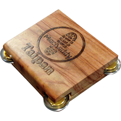 Macdaddy MDT2 Taipan Compact Stomp Box Natural Finish with Tambourine Jingles
