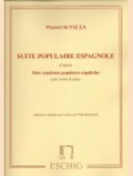Falla - Suite Populaire Espagnole Violin/Piano (Softcover Book)