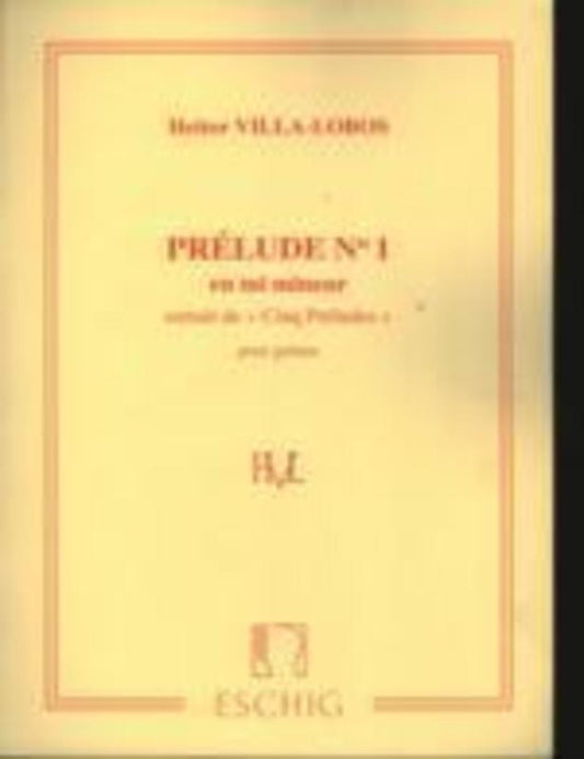 Villa-Lobos - Prelude No 1 Guitar (Softcover Book)