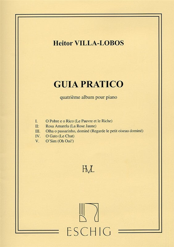Villa-Lobos - Guia Pratico Album No 4 For Piano Softcover Book (Piano)