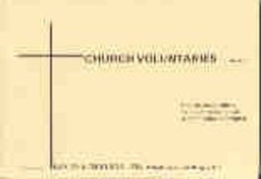 Church Voluntaries Book 3 American Organ Book