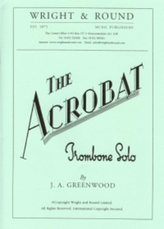 Acrobat Trombone Piano Book
