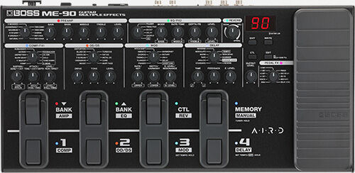 BOSS ME-90 Guitar Multi Effects Processor with AIRD Amp Models and Intuitive Control