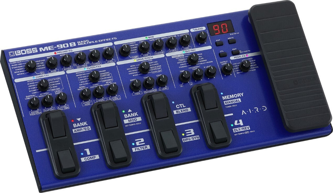 BOSS ME-90B Bass Multi-Effects Processor - 61 Effects, 10 AIRD Preamps, Pro Performance Tools for Bassists — view 6