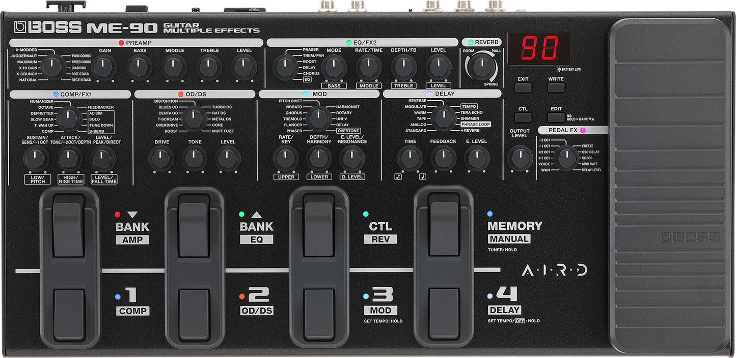 BOSS ME-90 Guitar Multi Effects Processor with AIRD Amp Models and Intuitive Control — view 2