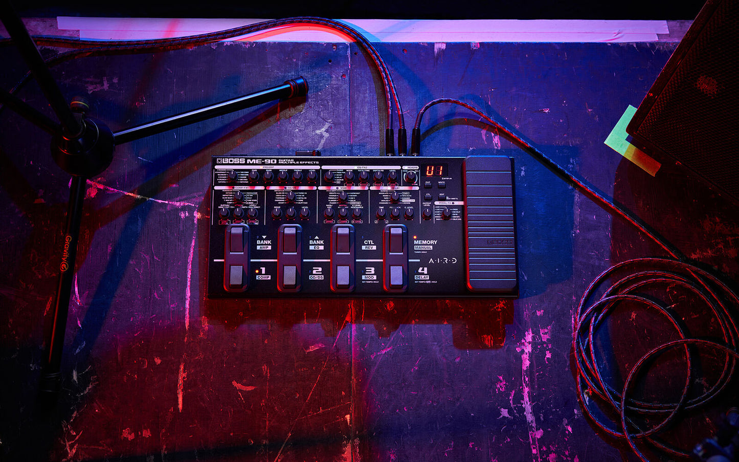 BOSS ME-90 Guitar Multi Effects Processor with AIRD Amp Models and Intuitive Control — view 6