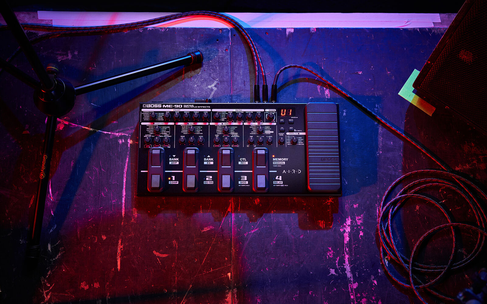BOSS ME-90 Guitar Multi Effects Processor with AIRD Amp Models and Intuitive Control — view 6
