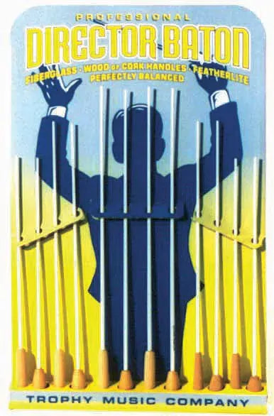 Trophy MEB70 Conductors Batons for Glass Display, Set of 12