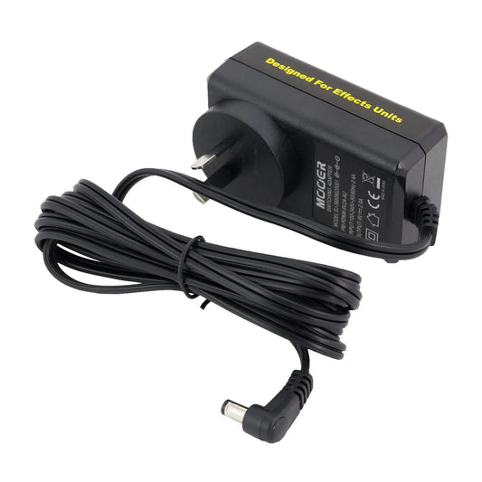 Mooer 9V DC 2A Effects Pedal Power Supply for Pedalboard, 2000mA Output, Centre Negative