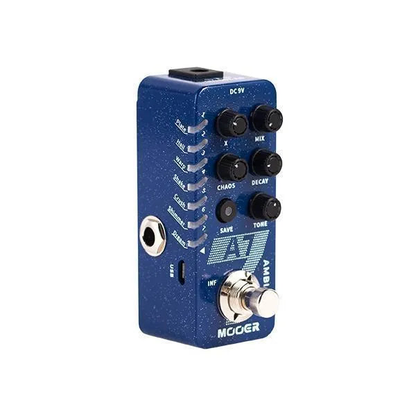 Mooer A7 Ambient Reverb Micro Guitar Effects Pedal with 7 Reverb Effects — view 2