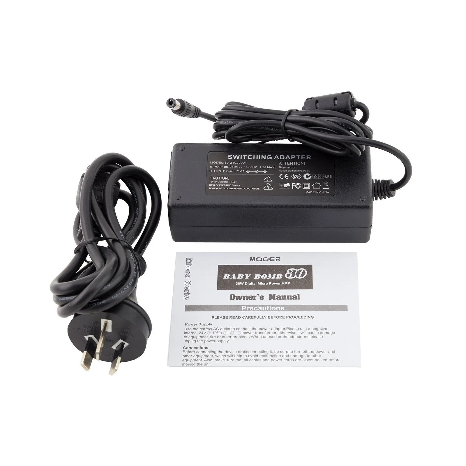 Mooer Baby Bomb 30 Digital 30W Micro Power Amp for Guitar Cabinets, 8-16 Ohm Impedance, Master Volume Control, Warm/Bright Presence Switch — view 6
