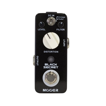 Mooer Black Secret Vintage & Turbo Distortion Micro Guitar Effects Pedal