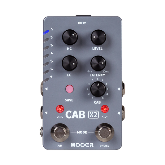 Mooer Cab X2 Dual Footswitch Cabinet Simulator Guitar Effects Pedal