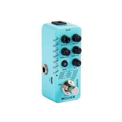 Mooer E7 Polyphonic Synth Micro Guitar Effects Pedal with 7 Synth Tones and Individual Arpeggiator — view 2