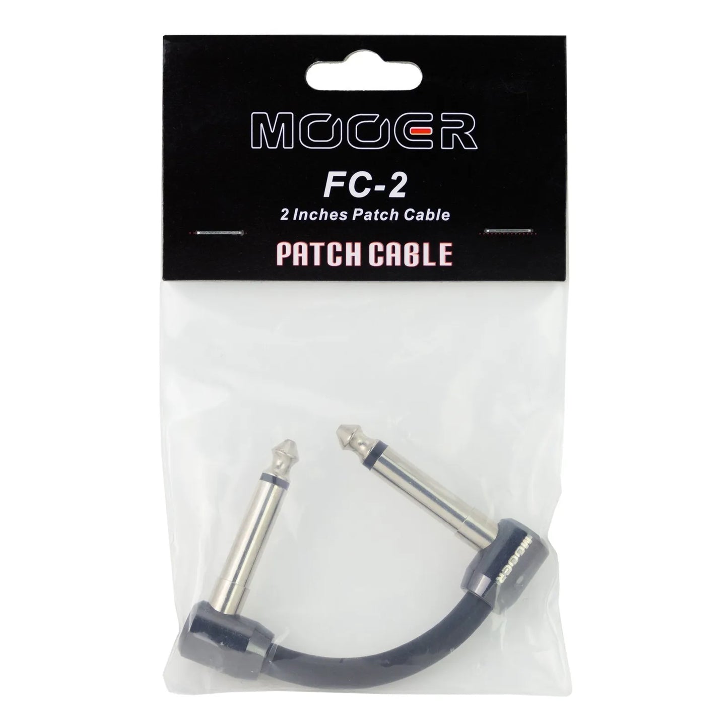 Mooer 2" Low Noise Patch Cable 1/4" to 1/4" for Effects Pedals — view 2